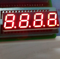 Affichage LED à sept segments rouge vif, éprouvé par les clients et directement de l'usine, 0,5 pouce, 4 chiffres, écran LED intérieur pour magasin de détail