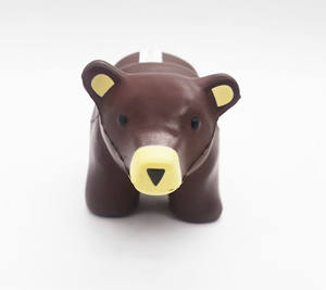 Pelota antiestrés de espuma PU con logotipo personalizado oso pardo pelota de juguete relajante oso zapatilla pelota antiestrés - Product Image 6