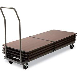 Alera FTCART Black <b>Chair</b> and Table Cart 20-3/4\"W X 50-5/8\"D to 75-3/8\"D for <b>Hand</b> Carts & Trolleys - Product Image 2