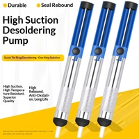 Pompe à dessouder en aluminium, pistolet à dessouder, stylo à dessouder, outil de dessoudage sous vide manuel pour réparation de circuits imprimés