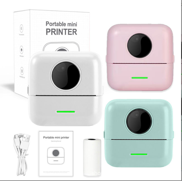 Mini Sticker Printer Thermal Portable for DIY Crafts and Personal Organization