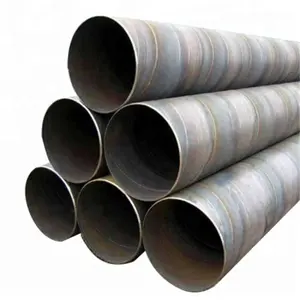 API 5L Large Diameter Spiral Steel Tube ASTM A252 SSAW Carbon steel welded Pipe for Pipeline