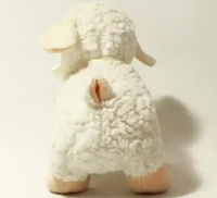 Peluche mignonne en forme de mouton assis de 25 cm, fabrication chinoise