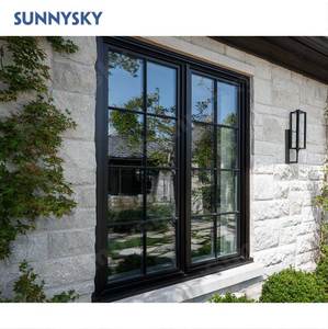 Sunnysky nfrc kính đôi hiện đại cố định cửa sổ tải phía trước khung hợp kim nhôm chống bão cho biệt thự và nhà ở - Product Image 1