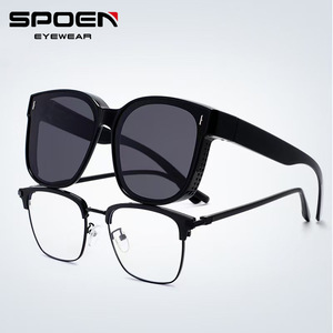 SPOEN Polarized Sunglasses UV400 TR90 Lightweight Full Rim Multi Functional Casual Sport <b>Eyewear</b> - Product Image 1