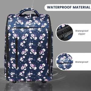 Free Sample Multifunctional Wide Handle Pc Luggage With Tsa Lock Wide <b>Trolley</b> <b>Suitcase</b> With Wheel - Product Image 5