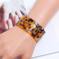 Mode 3cm écaille de tortue Acétate De Cellulose Résine acrylique manchette bracelet bracelet Femmes ArticifialTortoiseshell bracelet 8 Couleurs