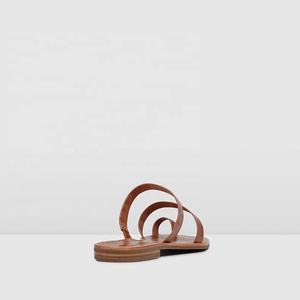 Sandalias Planas de <span class=keywords><strong>Mujer</strong></span> con Punta Cuadrada y Cuero con Estampado de Cocodrilo, Sandalias Modernas de Verano - Product Image 2