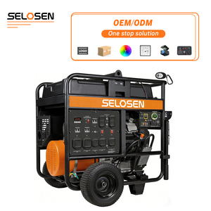 120V 240V High 20000W Power Small Generator Twin-cylinder 20Kw <b>Gasoline</b> and Gas Manual Engine HSAMZ-Portable <b>Gasoline</b> - Product Image 4
