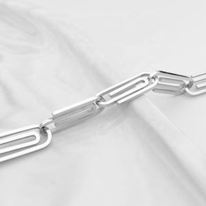 टाइटेनियम स्टील ज्यामितीय कंगन रेट्रो फैशन हाथ की अंगूठी पुरुषों और महिलाओं कागज क्लिप सरल व्यक्तित्व DMB 502 - Product Image 5