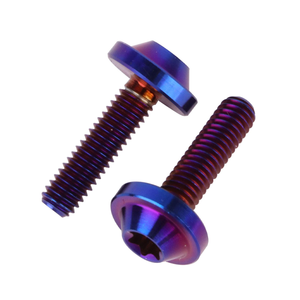 M5 M6 M8 chân không đầy màu sắc TC4 nhiều kích cỡ hợp kim titan đầu lục giác ổ cắm xe máy sửa đổi vít bu lông - Product Image 4