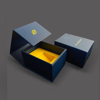 Scatola Regalo Magnetica di Lusso su Misura per Cosmetici, Design Rigido a Conchiglia con Fodera in Spugna, Coperchio Magnetico Nero per Gioielli