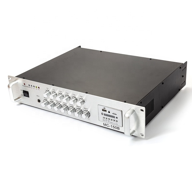 250w Universal Amplifier 6 Channel Independently Control 2U Public Address Amplifier
