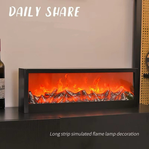 Lámpara <span class=keywords><strong>LED</strong></span> para <span class=keywords><strong>Chimenea</strong></span>, Control Manual, Eficiencia Energética, 60CM 90CM, Plástico, Enchufe USB, Lámpara Nocturna Eléctrica para Fines Decorativos - Product Image 3
