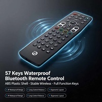 Télécommande sans fil étanche personnalisée OEM ODM à 57 touches avec coque ABS pour systèmes audio et d'éclairage domestiques – Usine source JCXK