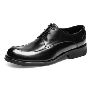 Zapatos de Vestir con Punta Redonda y Aumento de Altura para Hombre, Estilo Británico - Nuevos Zapatos Formales de Negocios, Cuero Genuino, Transpirables - Product Image 2