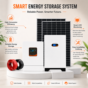 Système solaire complet tout-en-un avec batterie au plomb-acide 51,2 V, panneaux solaires hybrides IP20, stockage d'énergie domestique au lithium-fer - Product Image 4