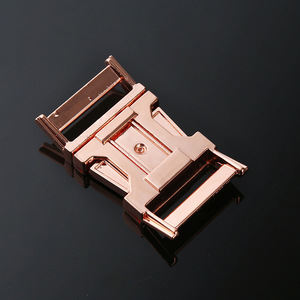 Boucle en alliage pour sangle de bagage, diamètre intérieur 30 mm, or rose, accessoire de sac durable - Product Image 3