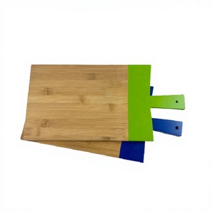 Tabla de madera a granel para cortar y picar con calidad exclusiva en colores azul y verde, tabla de cortar para cocina. - Product Image 1