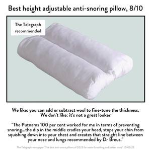 Bantal Anti mendengkur ortopedi wol untuk menghentikan mendengkur keras dan meningkatkan mitra produsen tidur - Product Image 4