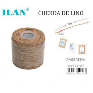 Corda di lino ILAN 2 mm x 43 m per artigianato e decorazioni - Product Image 1