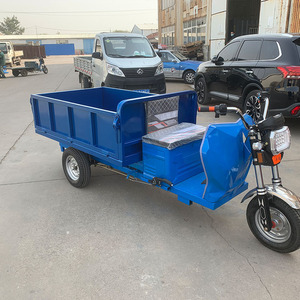 Electric <b>Tricycle</b> Open Cargo 300-400kg Payload 1 Passenger Electric Driving - Product Image 1