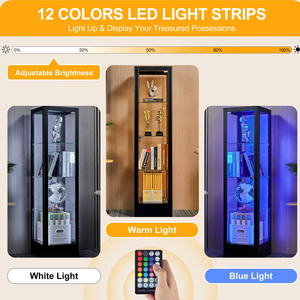 צעצועים זולים המציגים תצוגה קמעונאית זקופה עם מסך אור הוביל תצוגה ארון תצוגה של ארון תצוגה - Product Image 3