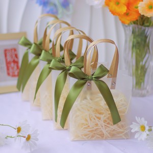Paquete romántico de plástico esmerilado para recuerdos de boda, bolsas de recuerdo exquisitas para regalo de puerta - Product Image 5
