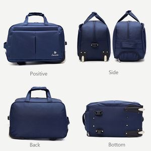 Bolsa de Compras de Poliéster Personalizada con Ruedas, Impermeable, de Gran Capacidad, Bolsa de Viaje Plegable para Hombres y Mujeres - Product Image 6