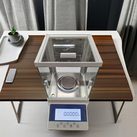 Balance électronique analytique 220g 0,1mg, balance numérique de laboratoire avec écran LED, précision, personnalisable OEM