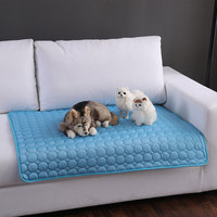 Tapis rafraîchissant pour chien, coussin rafraîchissant pour chiens et chats, couverture respirante, tapis de glace pour chat, lavable, pour canapé d'été, lit pour chien, tapis pour animaux de compagnie