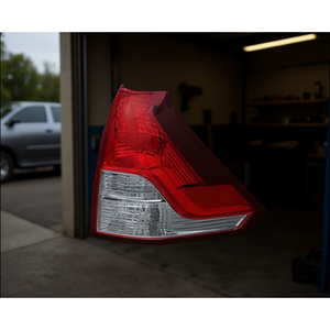 Feu arrière LED rouge (CRV USA Type RH 12-14) en plastique, étanche, éclairage d'urgence, faisceau fixe, interrupteur à bouton-poussoir, DC 12V, lumière chaude - Product Image 1