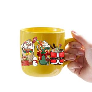 Autocollants UV-DTF personnalisés pour Halloween, motif citrouille vintage et cri, pour café, gobelets et tasses - Product Image 5