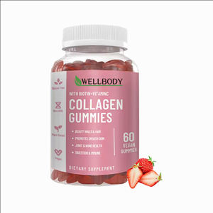 WELLBODY OEM/ODM Özel Etiketli Fabrika, Yetişkin Cilt Güzelliği için Kolajen Proteinli Jelibon Takviyeleri Tedarik Eder - Product Image 1