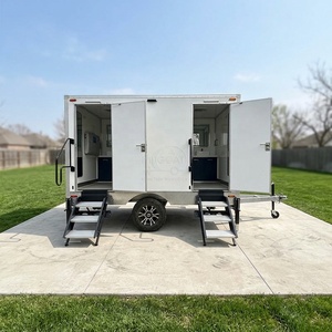 Bagno Mobile Portatile a 2 Postazioni con Asse Singolo, Impermeabile e di Alta Qualità, per Matrimoni, Festival ed Eventi all'Aperto - Product Image 1