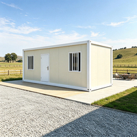 Maison conteneur en acier préfabriquée portable, cabine de bureau mobile modulaire, mini-maison détachable, atelier moderne, centre commercial