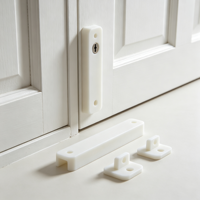 Cache-loquet de porte blanc personnalisé imprimé en 3D, plaque de protection, prototype OEM, accessoire de quincaillerie de serrure de porte