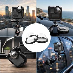 2 Cubiertas Protectoras para Lentes Compatibles con la <span class=keywords><strong>Cámara</strong></span> de Acción <span class=keywords><strong>GoPro</strong></span> <span class=keywords><strong>Max</strong></span> <span class=keywords><strong>360</strong></span>, Kit de Accesorios de Repuesto para Protector de Lente de <span class=keywords><strong>Cámara</strong></span>, Ligeros - Product Image 5