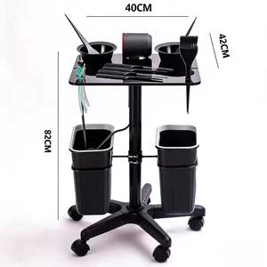 Chariot à outils pour bouclage et extensions capillaires, pour salon de coiffure, séchage à l'huile, coloration des cheveux, chariot de coloration à chaud, chariot de bar à soins capillaires en acrylique - Product Image 6
