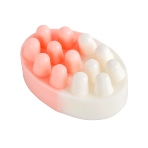 Barra de jabón de masaje exfoliante profunda con protuberancias naturales para pulir el cuerpo y la cara Elimina las células muertas de la piel y destapa los poros - Product Image 4