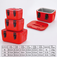 Contenedor Térmico Rectangular Portátil de Acero Inoxidable de Gran Capacidad (8L, 15L, 28L, 40L) para Exteriores
