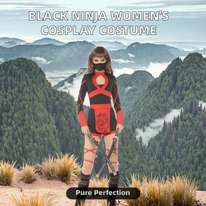 Japón <span class=keywords><strong>Anime</strong></span> adulto Halloween Sexy negro <span class=keywords><strong>Ninja</strong></span> Cosplay disfraz para mujeres <span class=keywords><strong>Ninja</strong></span> trajes - Product Image 2