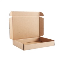 Boîte de courrier en papier ondulé, emballage pliable et personnalisé, boîte de livraison, 50 pièces
