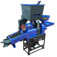 Machine à décortiquer et à polir le riz multifonctionnelle commerciale, machine à décortiquer le riz domestique intégrée avec moteur