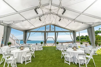 Usine 3*3 10*20m OEM/ODM disponible en alliage d'aluminium tente de poteau tente de chapiteau de mariage à vendre partie extérieure événements