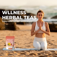 Thé instantané Yerba Mate sans sucre, marque privée, riche en probiotiques, boisson énergisante pour la concentration et la gestion du poids, sachet