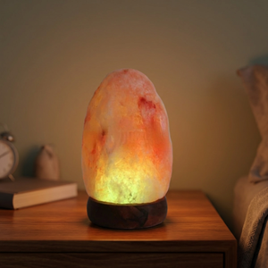 Lampe en sel rose de l'Himalaya 100% pur, qualité export premium, base en bois, mini lampe USB de haute qualité, écologique, Feng Shui - Product Image 1