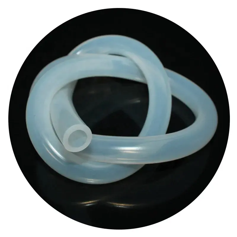 Tuyau en silicone durable sans couture de diamètre intérieur extérieur personnalisé tube en caoutchouc de silicone résistant à la chaleur pour la médecine de laboratoire