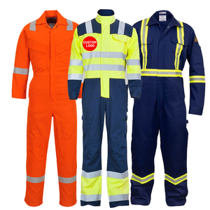 Phản Quang Dải Biểu Tượng Tùy Chỉnh Coverall Phản Quang An Toàn Xây Dựng Công Nghiệp Bảo Hộ Bảo Hộ Lao động Quần Áo - Product Image 1