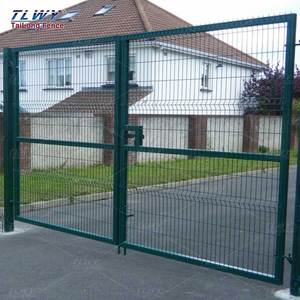 Tlwy Tùy Chỉnh 3D "V" Gấp Hàng Rào Bảng Điều Chỉnh An Toàn Hàn Dây Lưới Hàng Rào Cổng Nhiệm Vụ Nặng Nề Đôi/Sigle Cửa Sắt Hàng Rào Và Cổng Với Bài - Product Image 3